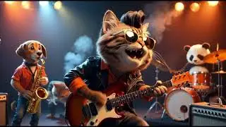 Chat Guitariste Hard Rock IA avec Orchestre – Énergie Pure qui va te secouer 🎸🔥