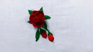 Easy embroidery design #handembroidery #stitch #video  #viral #trending 