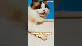 Cat Caught You Touching the Bowl! 😻