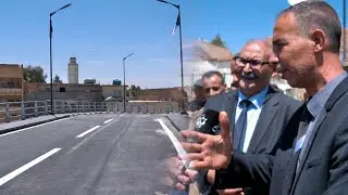 والي الولاية يشرف على فتح جسر وسط المدينة لفك الاختناق المروي