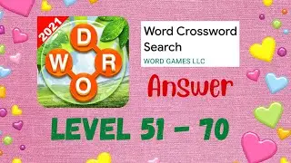 Word Crossword Search - Level 51-70 | TUTORIAL | ANSWER #wordcrosswordsearch #tutorial #answer