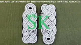 German Engineer Major Shoulder Board, Ceremonial Shoulder Boards Silver High Quality