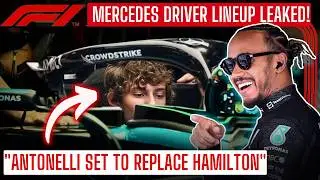 2025 Mercedes Driver Lineup LEAKED! Antonelli Set to Replace Hamilton!