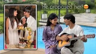 Proposal on birthday🙈 | Birthday Vlog | AdiVen🤍 | ft. @venkatesh_pande @Aaditi_ingale07 