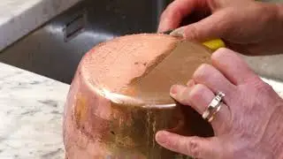 How to polish copper cookware with salt and lemon juice (or vinegar)