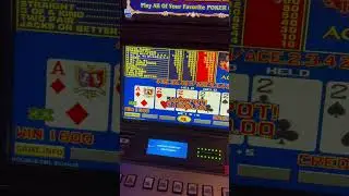 VIDEO POKER JACKPOT! #slot #casinogame #casino