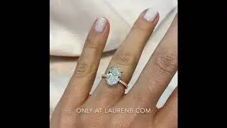 3.2 ct Oval Diamond Two-Tone Engagement Ring