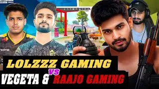 LOLZZZ GAMING VS VEGETA AND RAAJO GAMING FIGHT| LoLzzz Gaming vs Streamer 😱