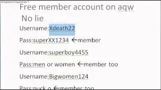 free account on aqw
