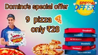 9 pizza only ₹28|Domino's coupon code today|coupon code|special coupon code 