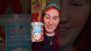 hot cocoa funfetti frosting mukbang #mukbang #funfetti #frosting #foodshorts #eatingshow #dessert