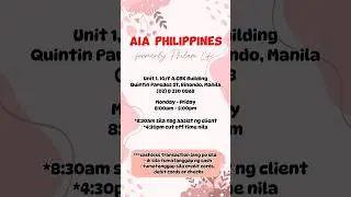 AIA PHILIPPINES formerly Philam Life Insurance. Binondo Branch #insurance #fyp  #shorts #shortsfeed
