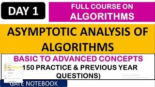 DAY 1 : Asymptotic Analysis Of Algorithms & Time Complexity (Contact @ 8368017658)