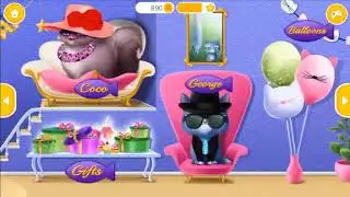 Kid game  - Cat Hair Salon Birthday Party - Fun Animal Dress Up Games for Children