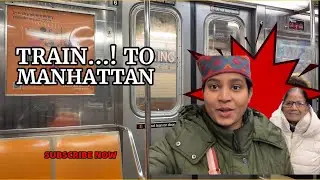 Going Manhattan by train..! Shorya doesn't want train...!