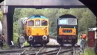 D7076 East Lancs running day - With 33117 & a mysterious masked stranger!! 21st June 1997