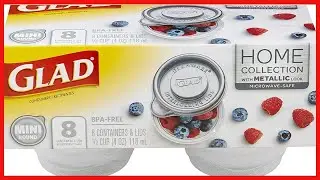 GladWare Home Mini Round Food Storage Containers, Small Food Containers Hold 4 Ounces of Food