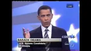2004 Obama Keyes Debate Illinois Senate race