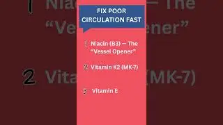 Poor Circulation? These 3 Vitamins Fix It Fast (Not Supplements!)