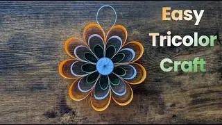 Make This Beautiful Tricolor Craft at Home 🇮🇳 #diy #papercrafts #origami #handmade