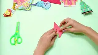 47- Strawberry -origami folding steps - 47 patterns