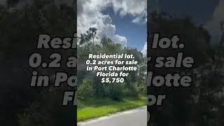 Cheap lot for sale in SW Florida for $5,750 #foryou #viral #fyp #realestate #trending #shorts #sale