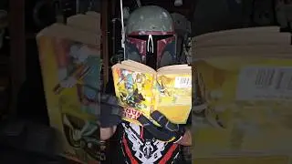 Trying to read the Star Wars legacy books ##bobafett #starwarscosplay