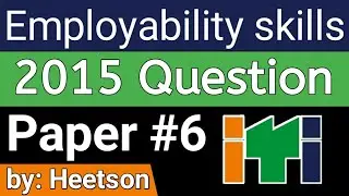 Employability skills question paper for ITI students exam  ES Previous Years NCVT and SCVT