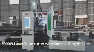 6 Meters Double Chuck CNC Metal Pipe Laser Cutter Tube Cutting Machine, +8613605365292