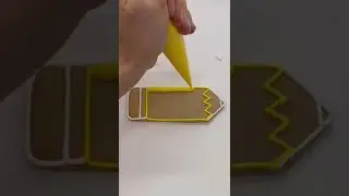 Pencil Cookie decorating|  #shortvideos #backtoschool