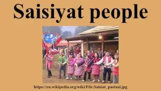 Saisiyat people
