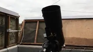 Roll off roof observatory south wall opening.