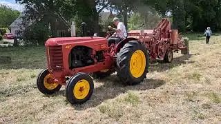 Massey harris 44 with massey harris baler 701 in groesbeek  the Netherlands 🇳🇱