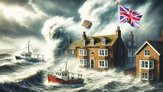 CHAOS in UK! Storm Floris Wreaks Havoc, Causes Huge Waves, Uprooted Trees & Major Damage in Scotland