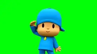 Pocoyo Green Screen | WITHOUT WORDS | POCOYO FREE | footages | Animation | Download | №301