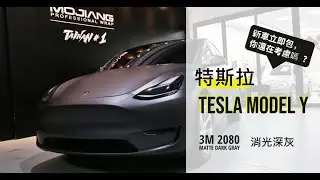 【全車改色包膜】特斯拉 Model Y｜百看不膩消光灰色系｜膜將