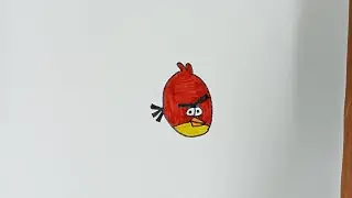 How to draw Red from angry bird drawing | easy drawing | step by step | hz drawing |