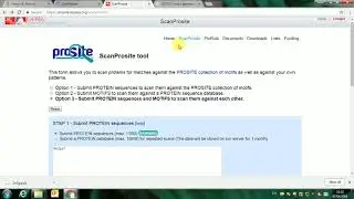 SCAN  PROSITE #14th Video of the series Introduction to bioinformatics
