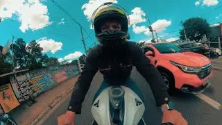 Primeiro rol&ecirc; com o escapamento novo da Triumph Daytona 660