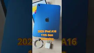 2025 iPad A16 (11th Generation, 128GB, Blue) Unboxing