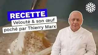 Recette par Thierry Marx : velout&eacute; de champignons de Paris et son &oelig;uf poch&eacute;