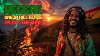 🌿 Ganja Hill Blaze - Ganja Reggae 2025 🌴 | Spiritual Reggae Anthem!