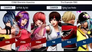 KOF XV 🔥 S.Asesina (Shermie/Athena/Leona) vs Tio Duende (Yuri/Rock/Isla) KOF XV Replays 🔥 Steam