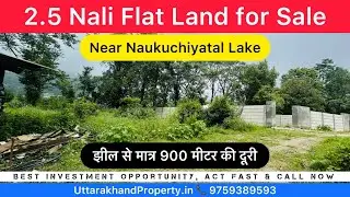 2.5 Nali Flat Land for Sale Near Naukuchiyatal Lake & Bhimtal Lake, Nainital Uttarakhand #SecondHome