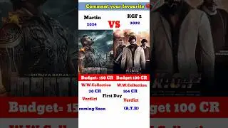KGF 2 VS Martin Movie Box Office Collection Comparison 🔥#kgf2 #shorts #viral