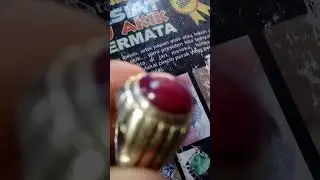 ciri ciri batu ruby palsu, celup pewarna part 1