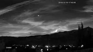 Meteor in Northern California as seen from Reno, NV 2018-12-19