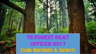 Forest Beat Officer 2017 Exam paper 1Questions &Answers