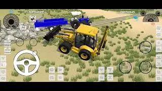 Jcb se tractor me phathar dale // jcb off-roading// modified tractor//@MAS_GAMING_01