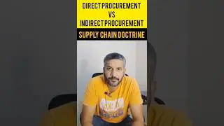 Direct Procurement vs Indirect Procurement #supplychaindoctrine #procurement #supplychain
